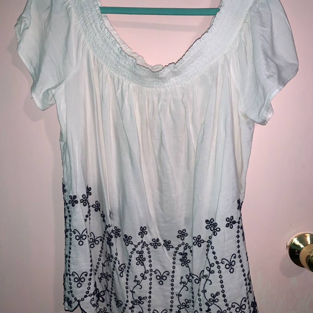 Off the shoulder tank